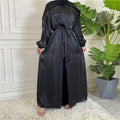 Glamour Shiny Silk Cardigan Kimono Robe