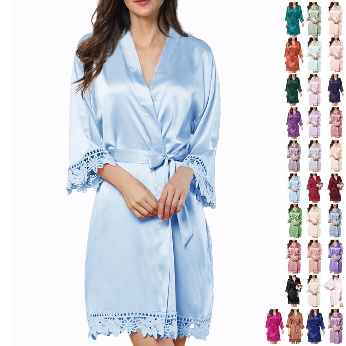 Luxury Silky Satin kimono Robe