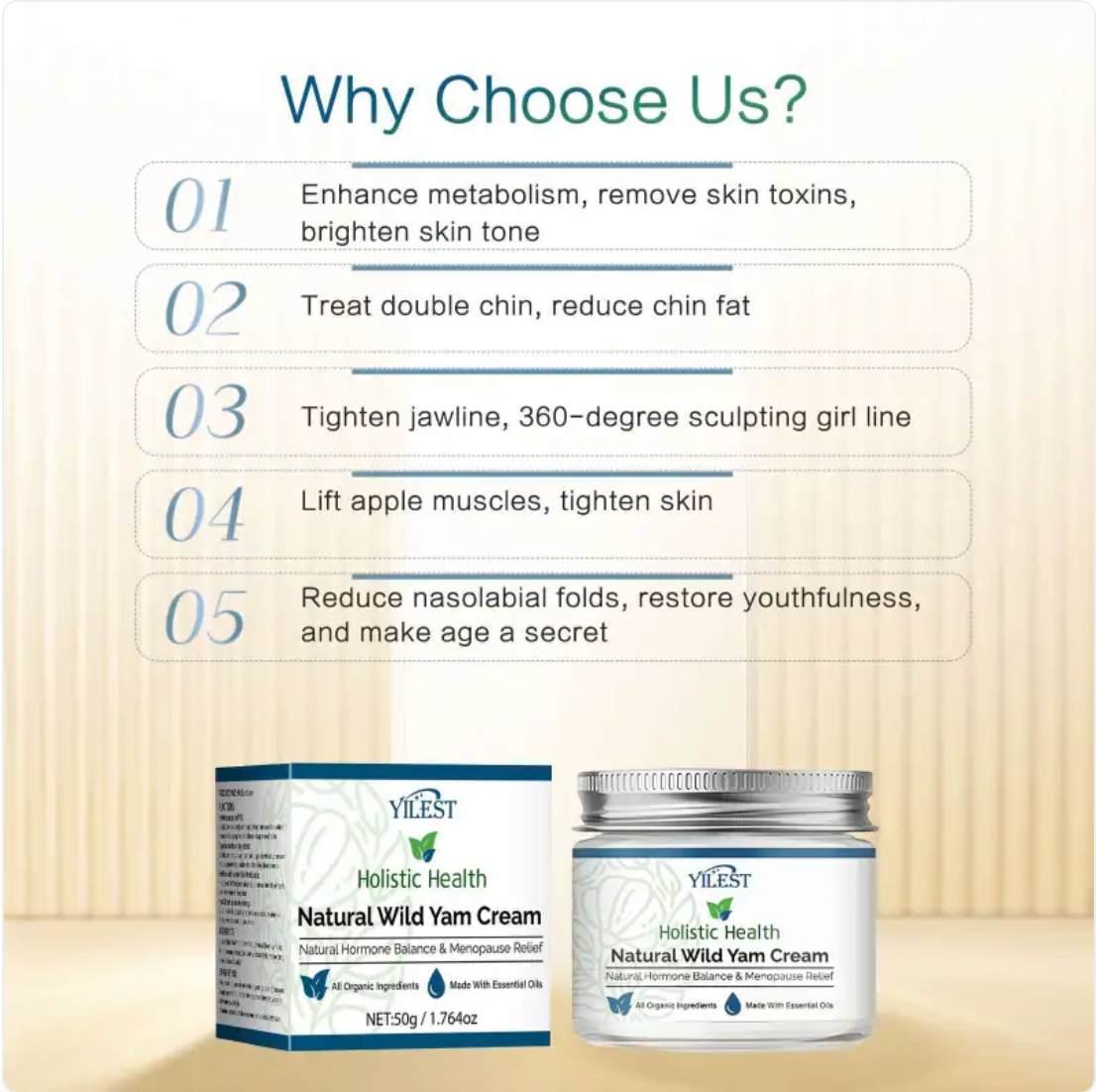 Chinese Yam Moisturizing Face Cream