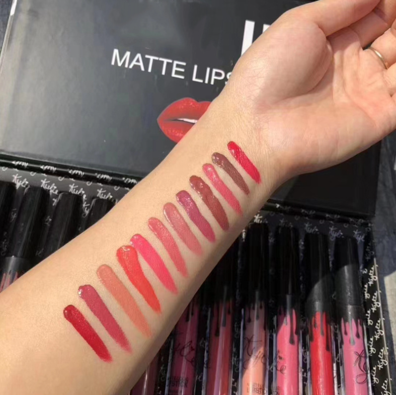 12 Bows Set of Liquid Lipstick Lip Gloss