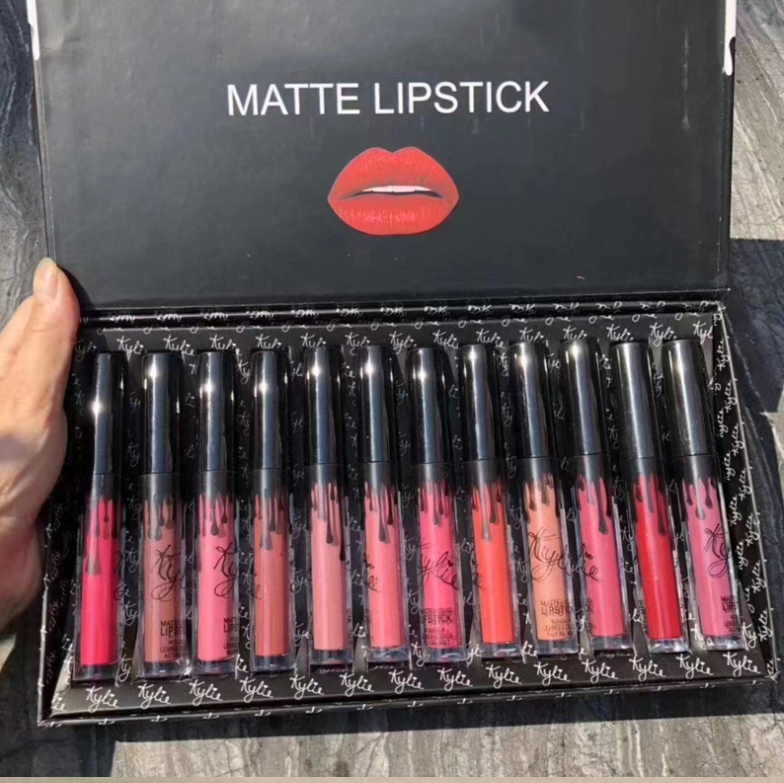 12 Bows Set of Liquid Lipstick Lip Gloss